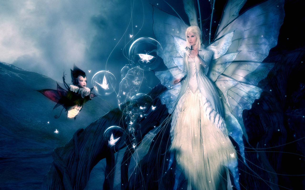 Fondo de pantalla 3D Winged Fairy 1280x800