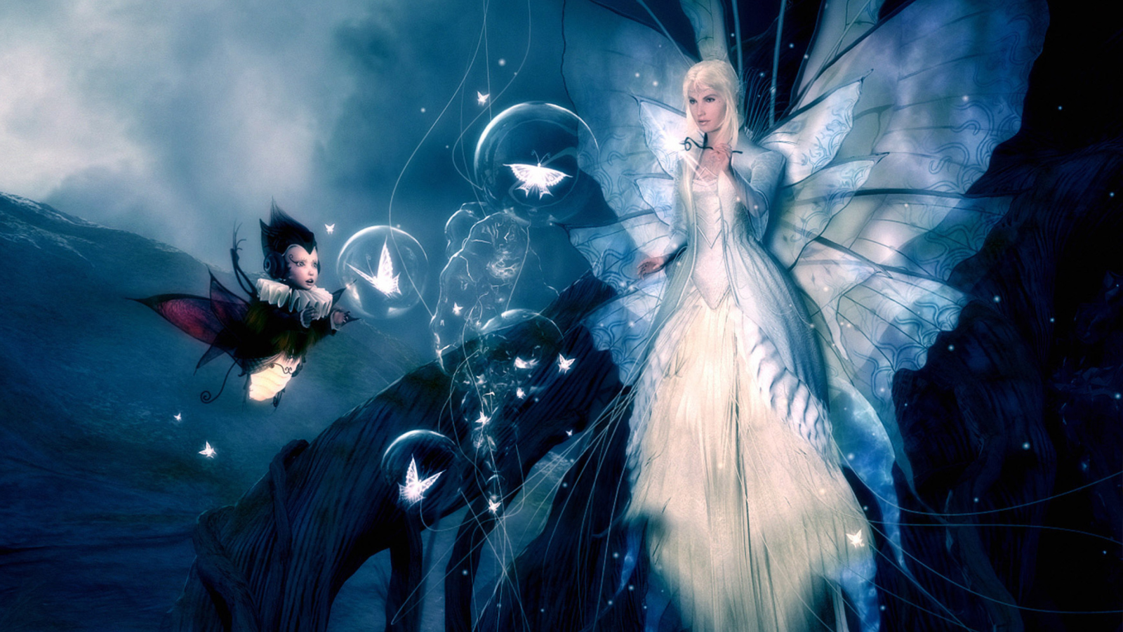 Screenshot №1 pro téma 3D Winged Fairy 1600x900