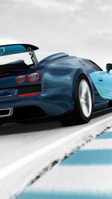 Обои Bugatti Veyron Grand Sport Vitesse 360x640
