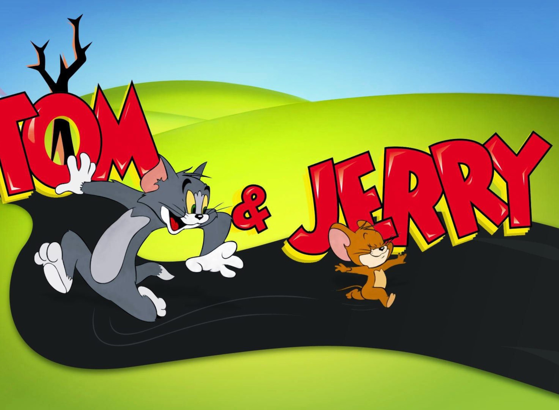 Das Tom And Jerry Cartoon Wallpaper 1920x1408