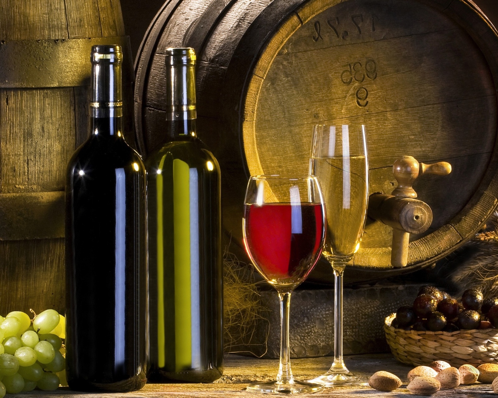 Sfondi Red and White Wine 1600x1280