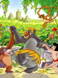 Fondo de pantalla Jungle Book Mowglis Story 240x320