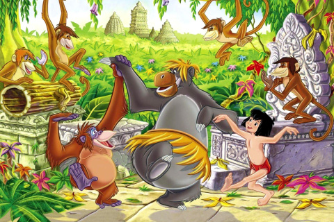Fondo de pantalla Jungle Book Mowglis Story 480x320