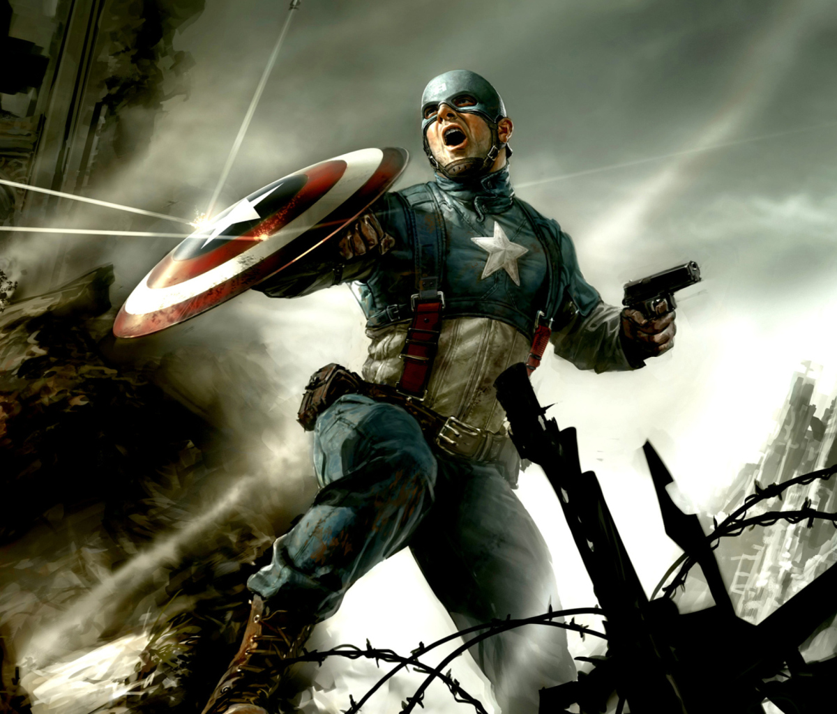 Screenshot №1 pro téma Captain America 1200x1024