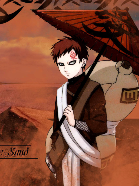 Gaara, Naruto Manga screenshot #1 480x640