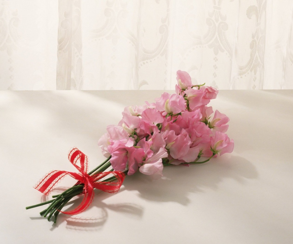 Das Pink Flowers Wallpaper 960x800