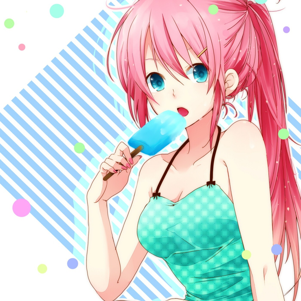 Das Vocaloid Ice Cream Girl Wallpaper 1024x1024
