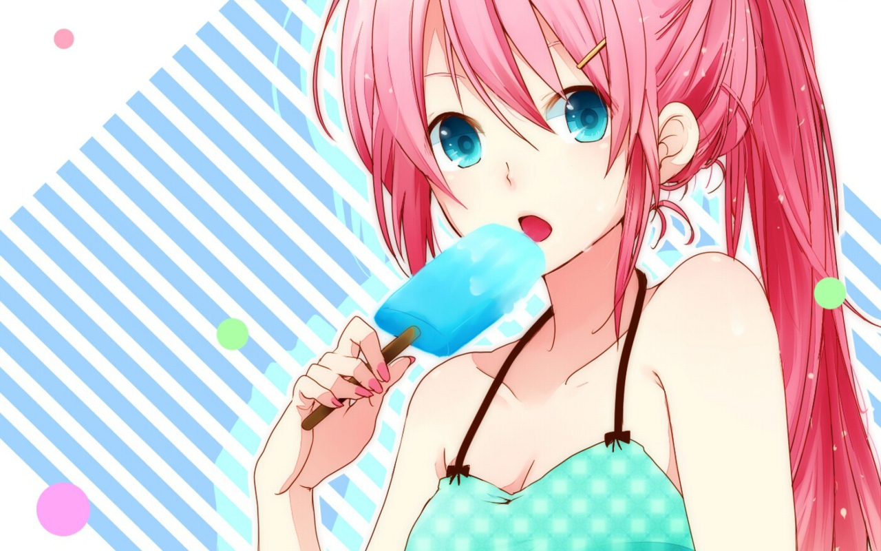 Screenshot №1 pro téma Vocaloid Ice Cream Girl 1280x800