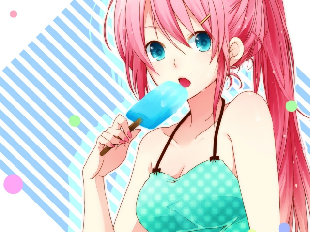 Fondo de pantalla Vocaloid Ice Cream Girl 640x480