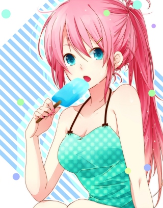 Vocaloid Ice Cream Girl - Obrázkek zdarma pro Nokia C-5 5MP