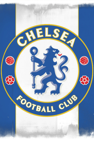 Sfondi Chelsea Grunge Logo 320x480