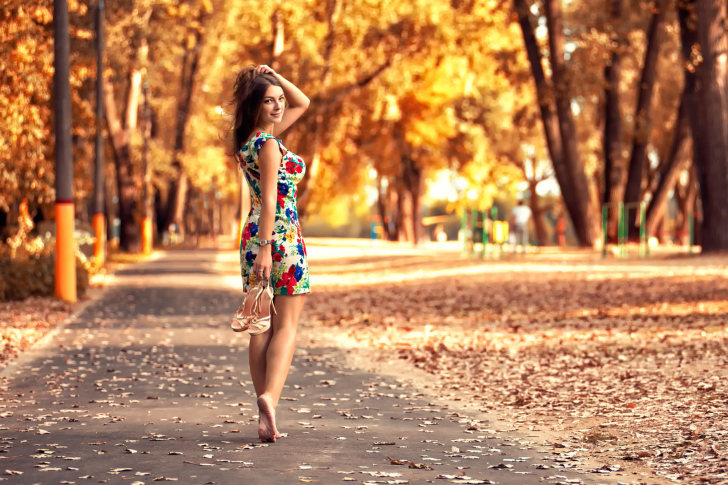 Screenshot №1 pro téma Cute autumn girl