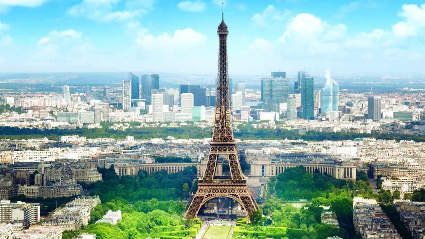 Eiffel Tower wallpaper 1366x768