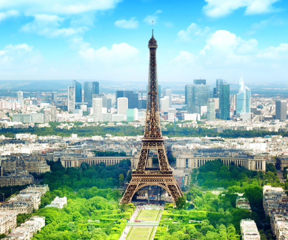 Fondo de pantalla Eiffel Tower 960x800