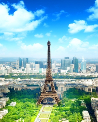 Kostenloses Eiffel Tower Wallpaper für Nokia Asha 310