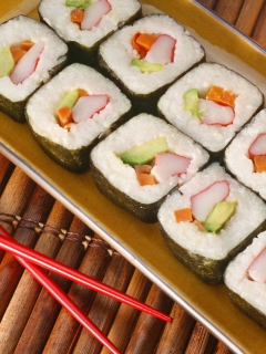 Fondo de pantalla Sushi 240x320