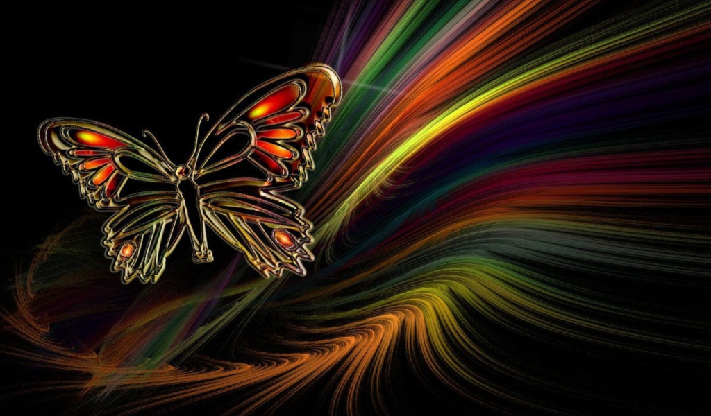 Screenshot №1 pro téma Abstract Butterfly 1024x600