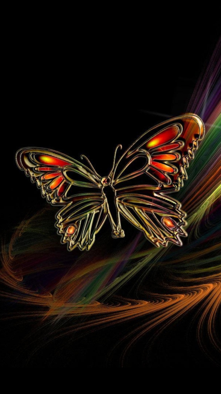 Sfondi Abstract Butterfly 750x1334