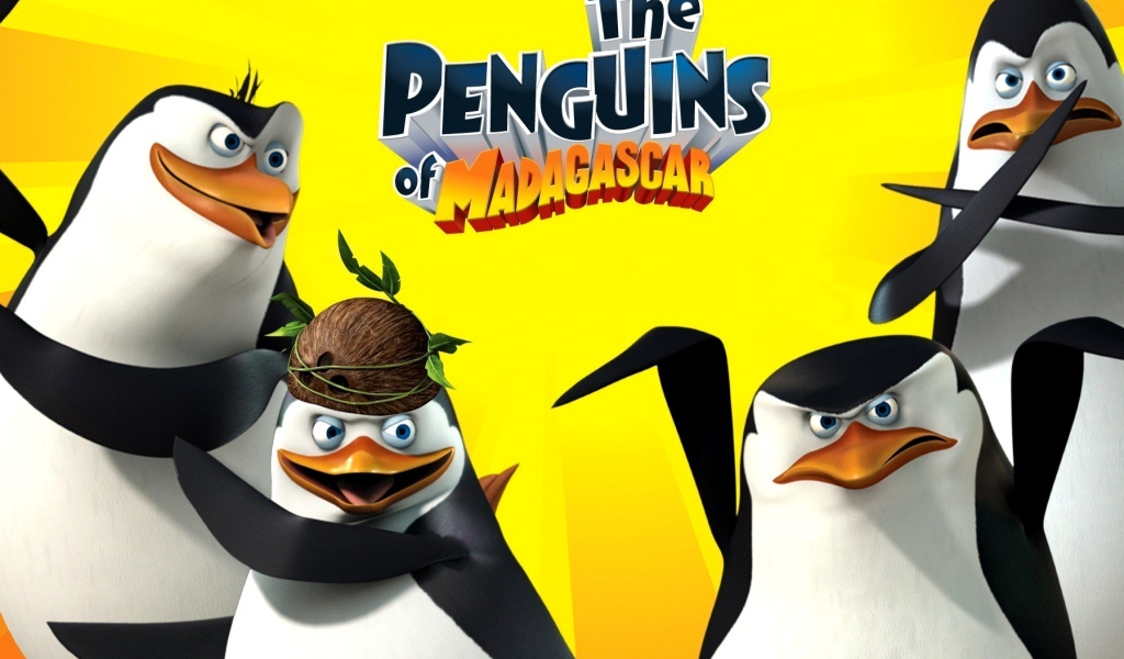 Das The Penguins of Madagascar Wallpaper 1024x600