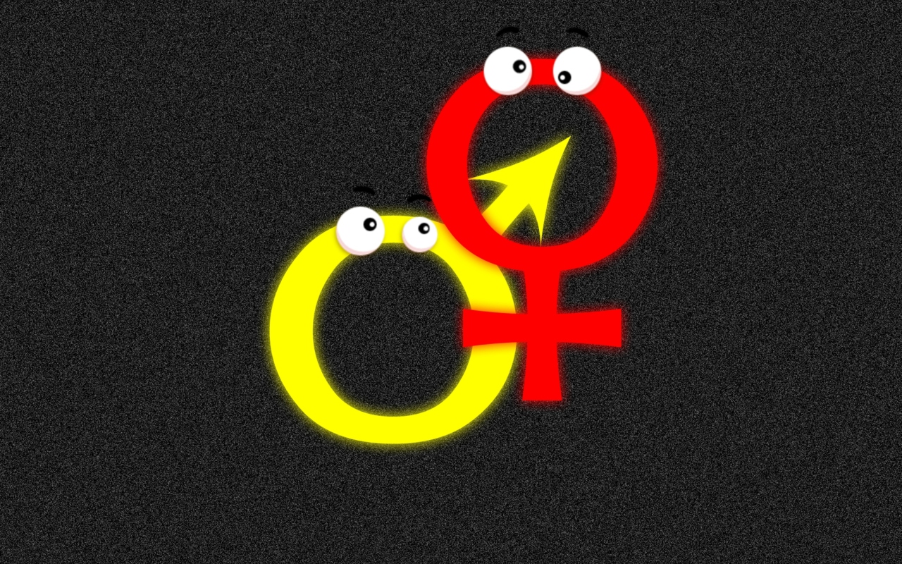 Screenshot №1 pro téma Funny Gender Symbols 1280x800