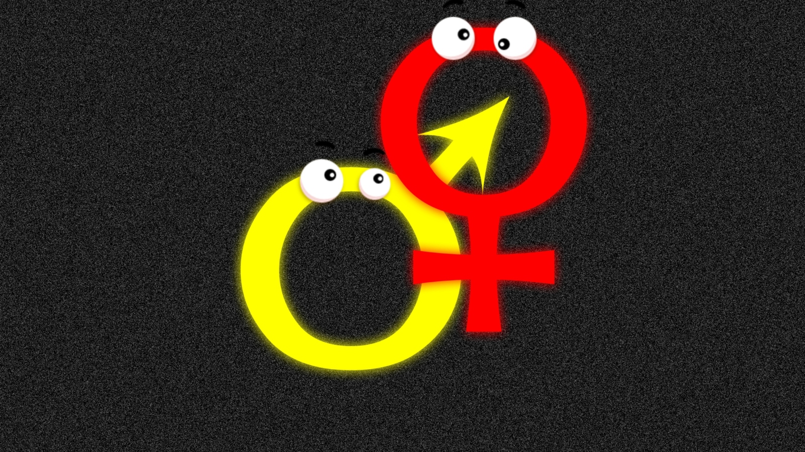 Screenshot №1 pro téma Funny Gender Symbols 1600x900