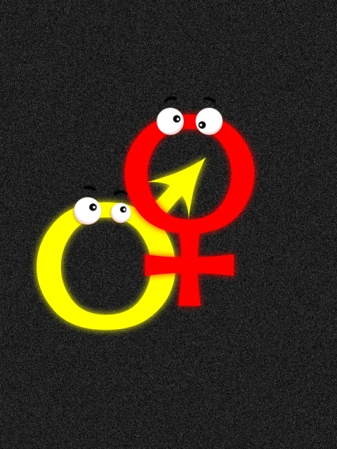 Screenshot №1 pro téma Funny Gender Symbols 480x640