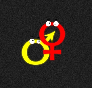 Funny Gender Symbols - Obrázkek zdarma pro 128x128