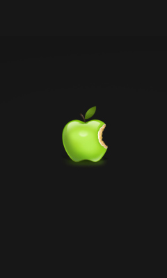 Das Bitten Apple Wallpaper 240x400