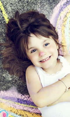 Screenshot №1 pro téma Cute Little Girl 240x400