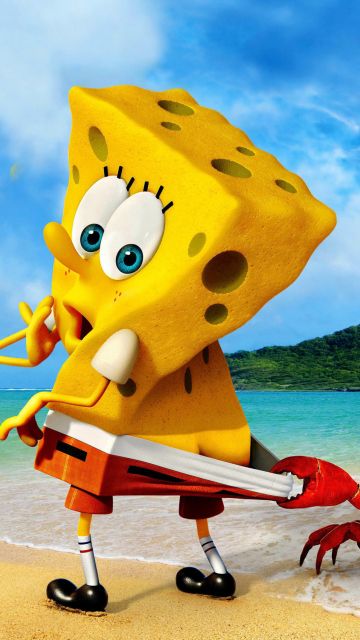 Обои Spongebob And Crab 360x640