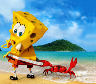 Spongebob And Crab - Obrázkek zdarma pro 1024x1024