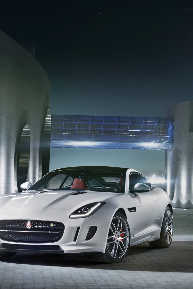 Fondo de pantalla Jaguar F Type R Coupe 2014 640x960