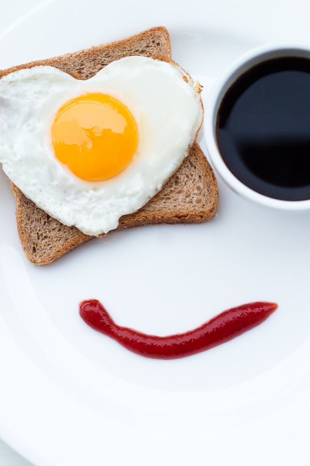 Das Happy Breakfast Wallpaper 640x960