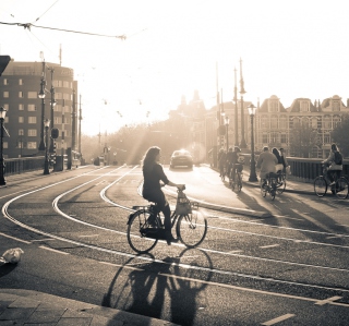 Sunset In Amsterdam - Obrázkek zdarma pro iPad Air