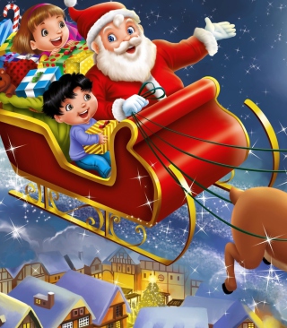 Santa Wishes You A Merry Christmas - Obrázkek zdarma pro 1080x1920