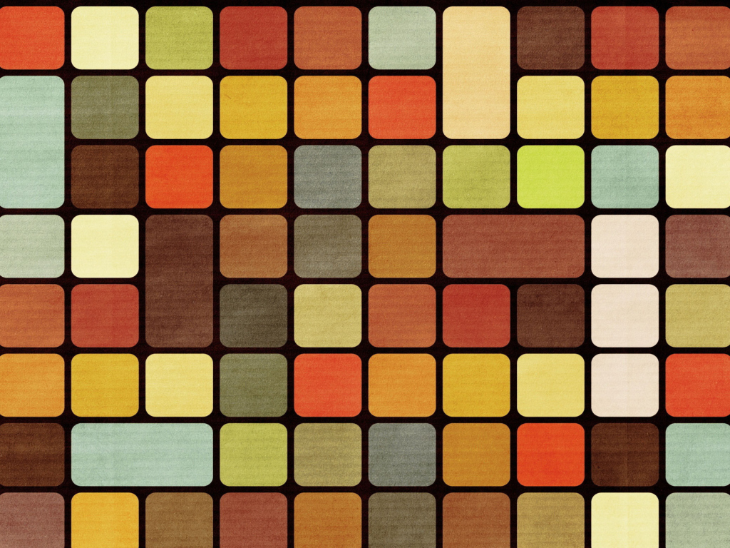 Screenshot №1 pro téma Rubiks Cube Squares Retro 1024x768