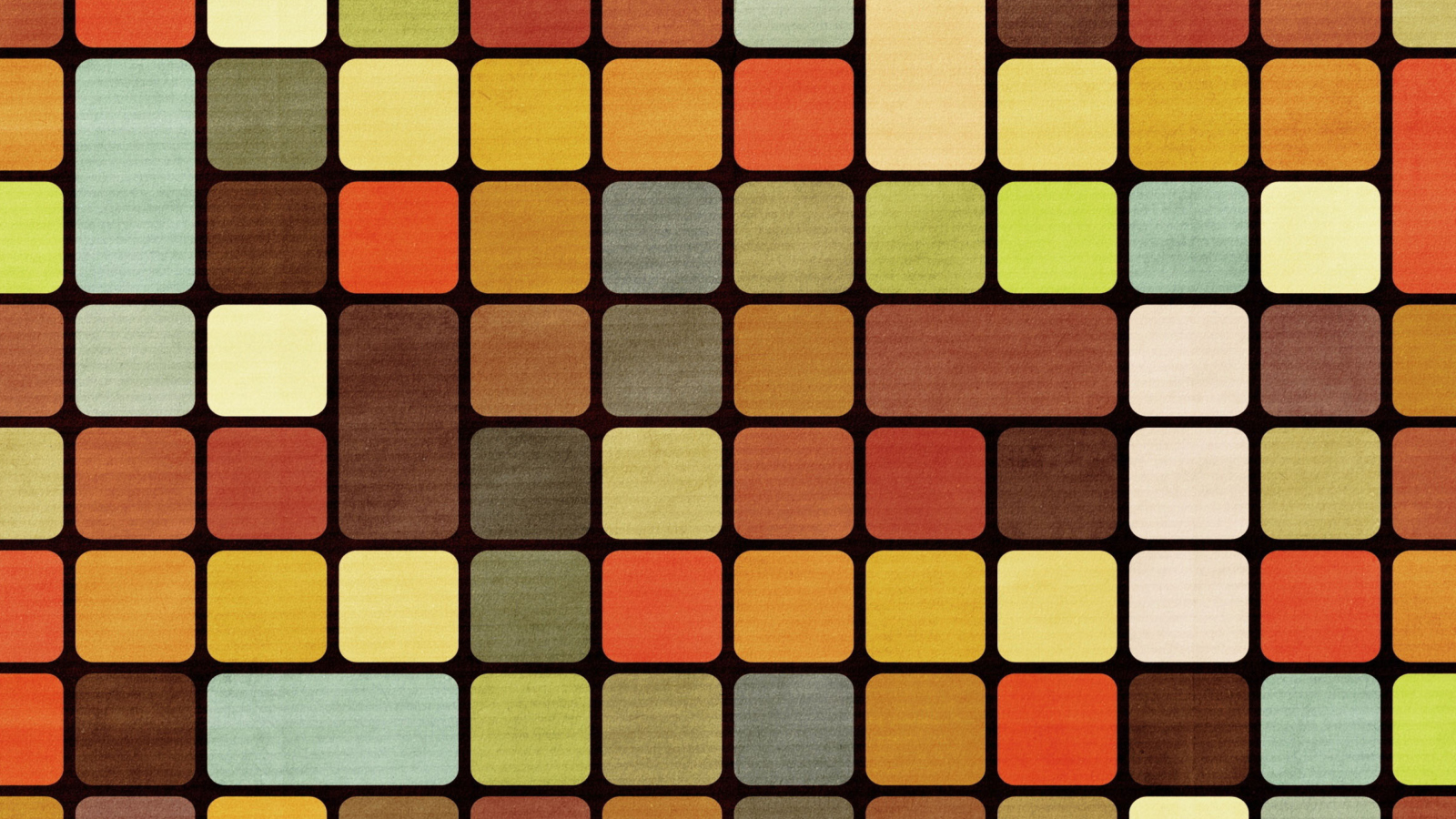 Screenshot №1 pro téma Rubiks Cube Squares Retro 1600x900