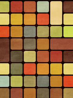 Rubiks Cube Squares Retro wallpaper 240x320