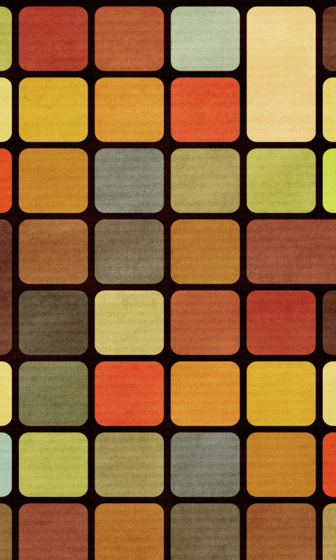 Screenshot №1 pro téma Rubiks Cube Squares Retro 480x800