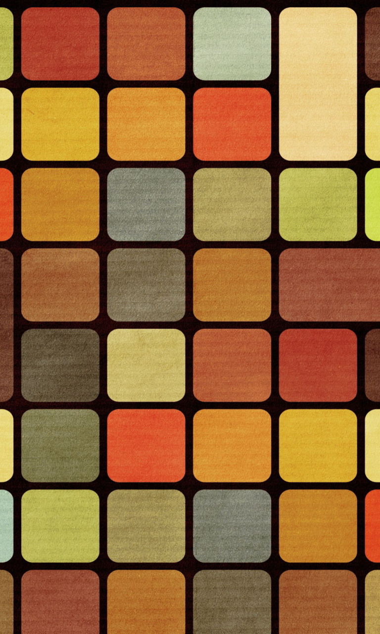 Screenshot №1 pro téma Rubiks Cube Squares Retro 768x1280