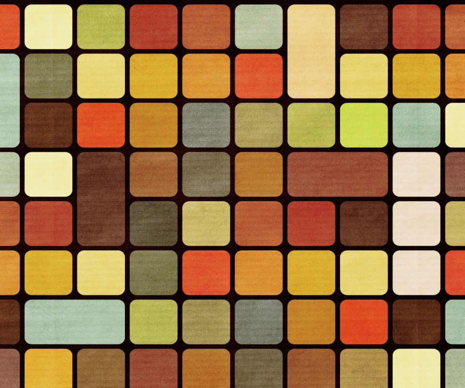 Screenshot №1 pro téma Rubiks Cube Squares Retro 960x800