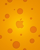 Screenshot №1 pro téma Apple Logo Orange 128x160