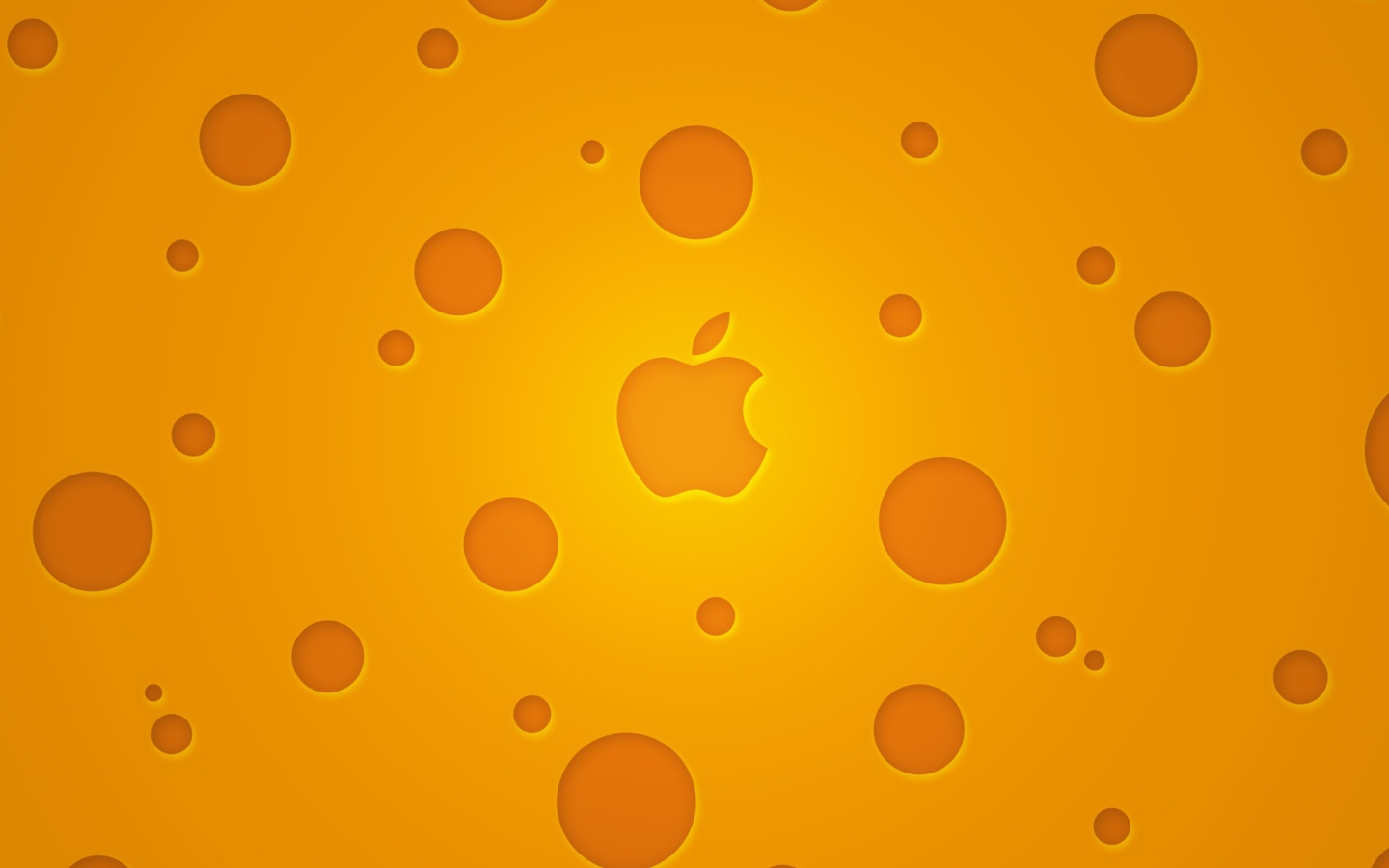 Screenshot №1 pro téma Apple Logo Orange 1440x900