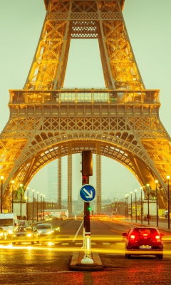 Screenshot №1 pro téma Beautiful Paris At Night 240x400