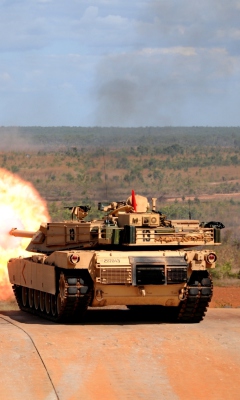 Sfondi Tank And Fire 240x400