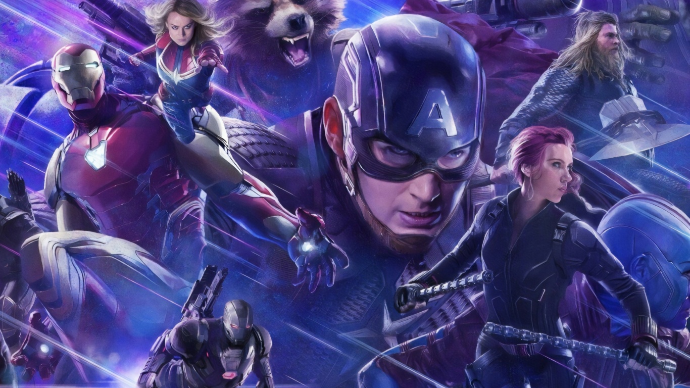 Sfondi Avengers Endgame 1366x768