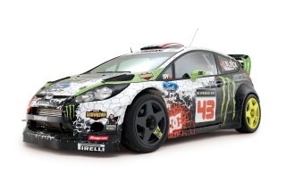 Ken Block - Ford Fiesta HFHV - Obrázkek zdarma pro Nokia Asha 205