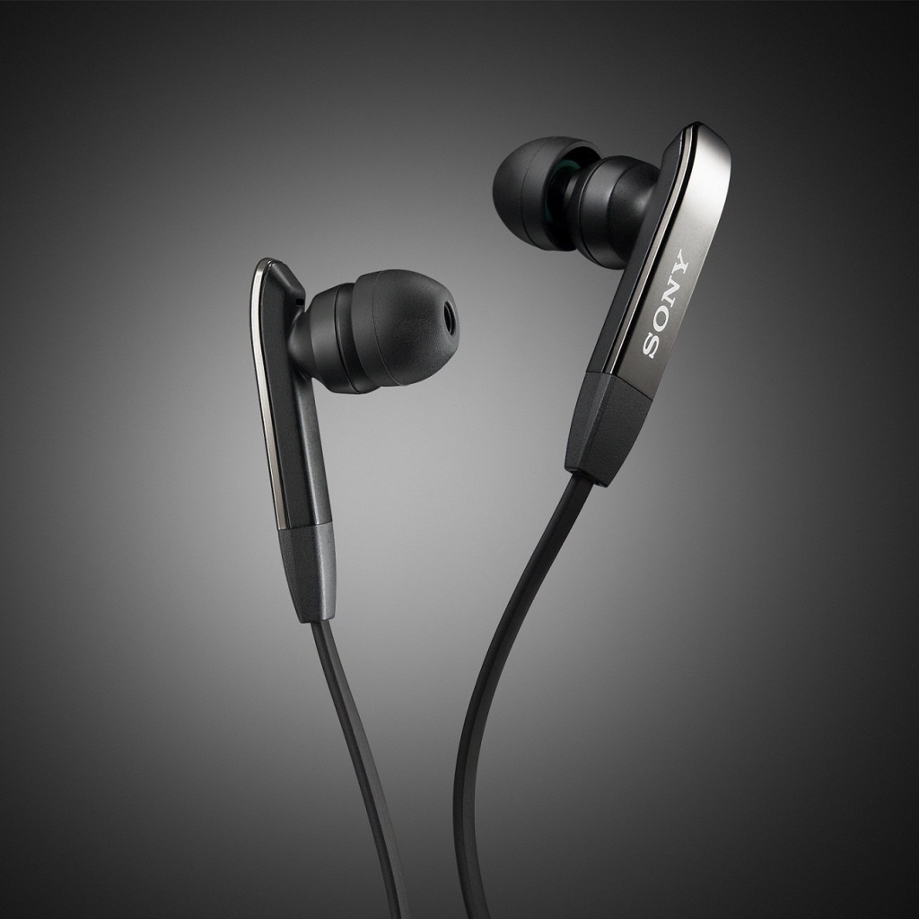 Das Sony Earphones Wallpaper 1024x1024