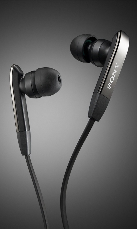 Das Sony Earphones Wallpaper 480x800