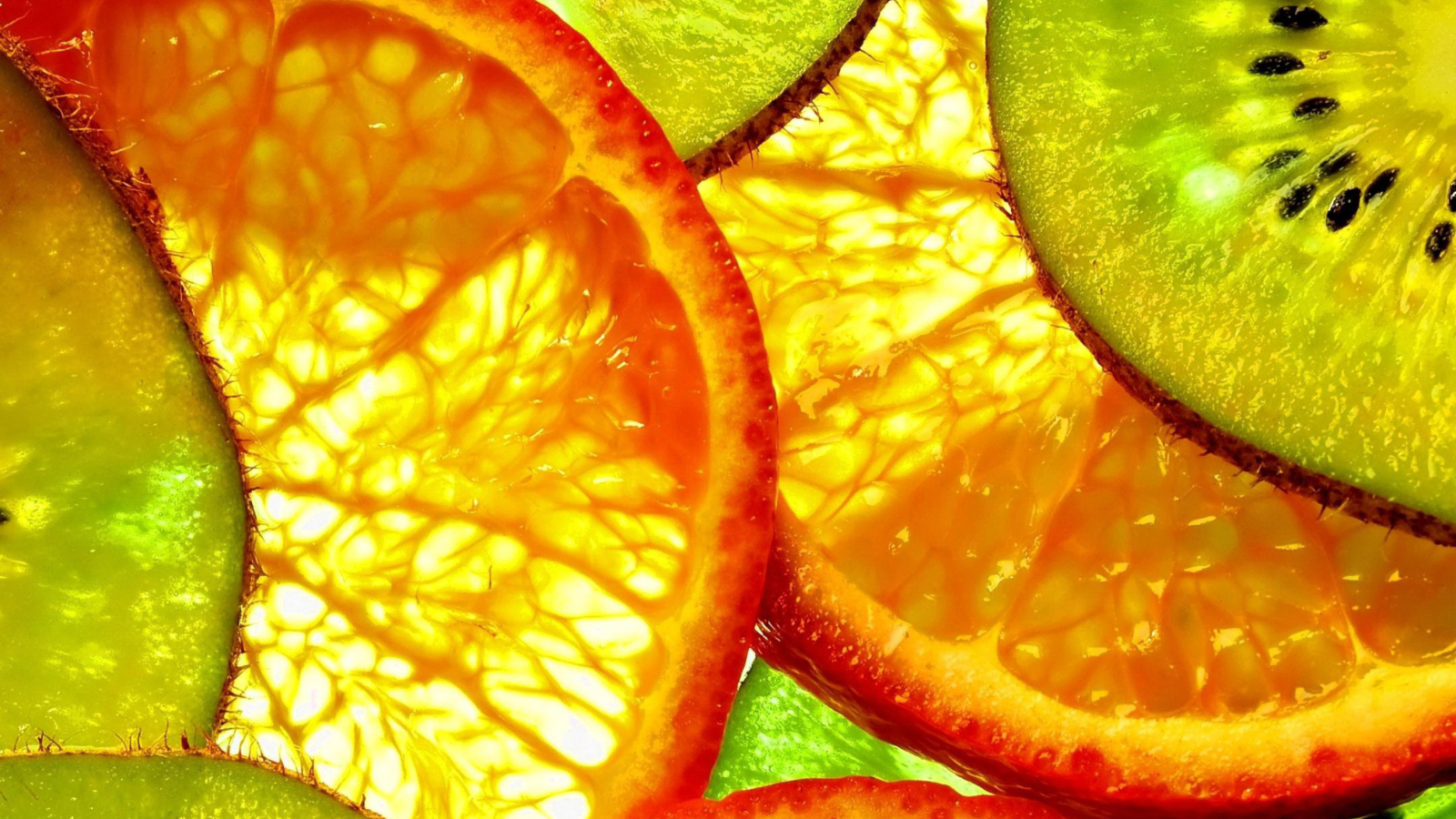 Fruit Slices wallpaper 1600x900